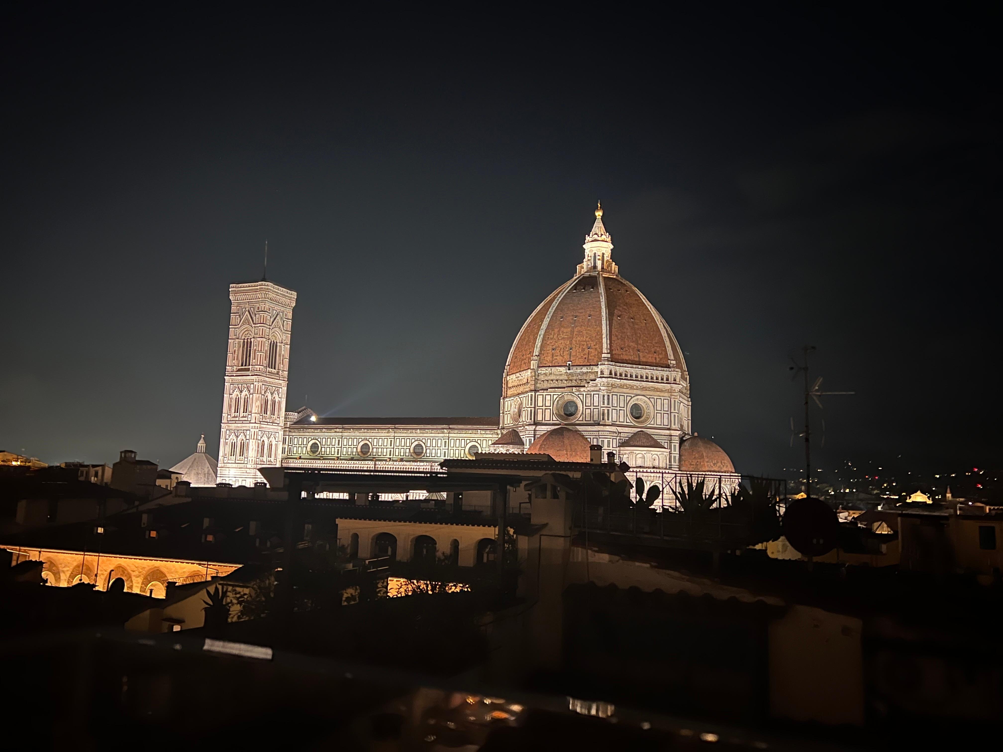 View of the Duomo from the rooftop bar