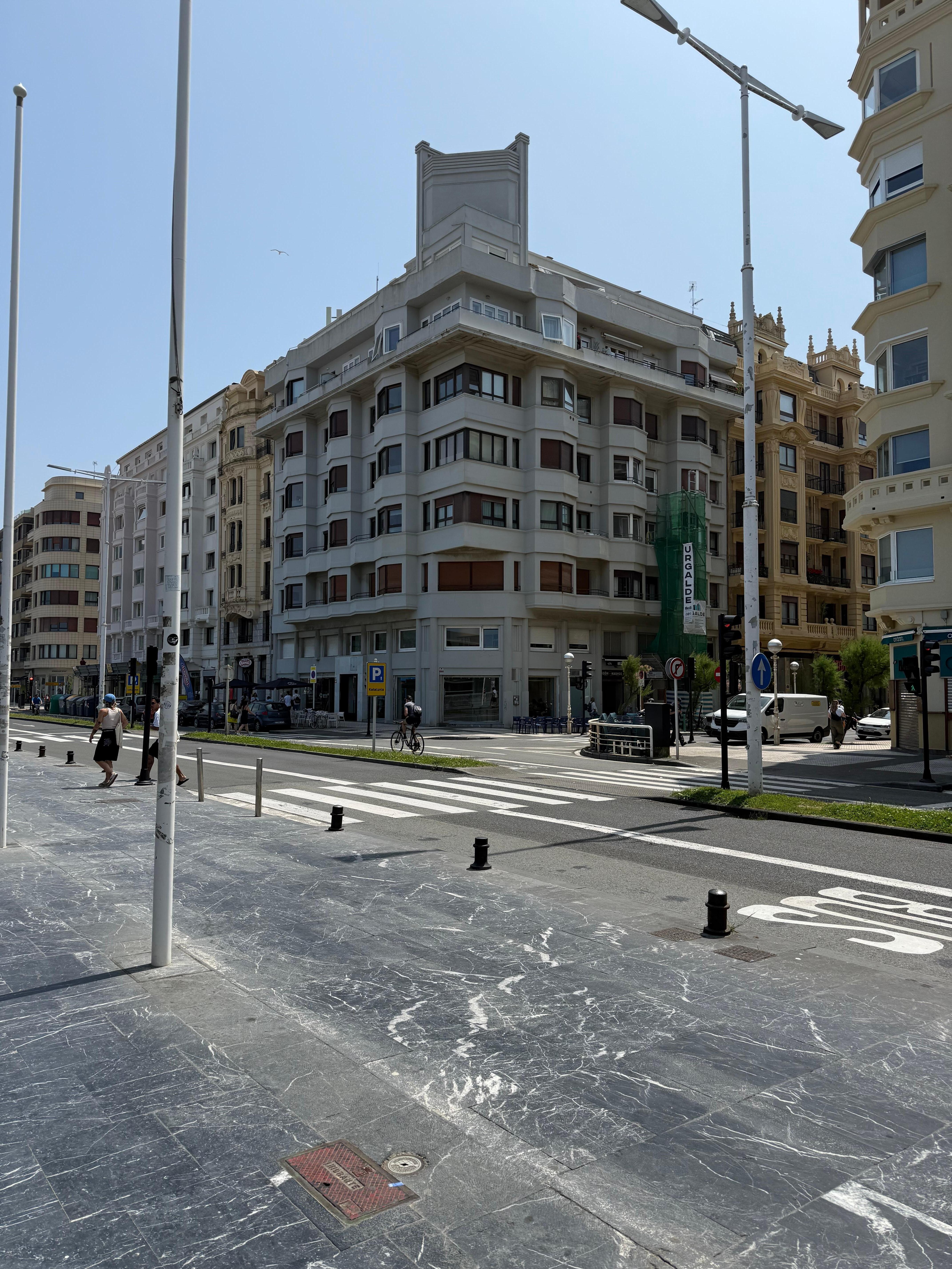 Apartment building on the corner