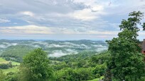 view from house balcony