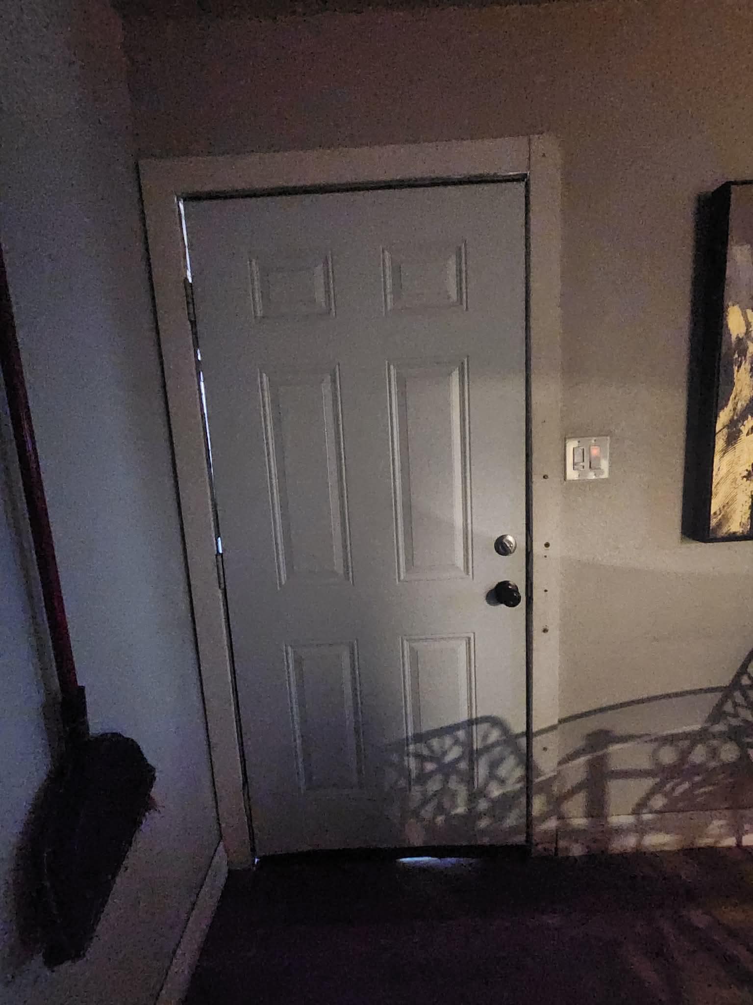 Front door not sealed