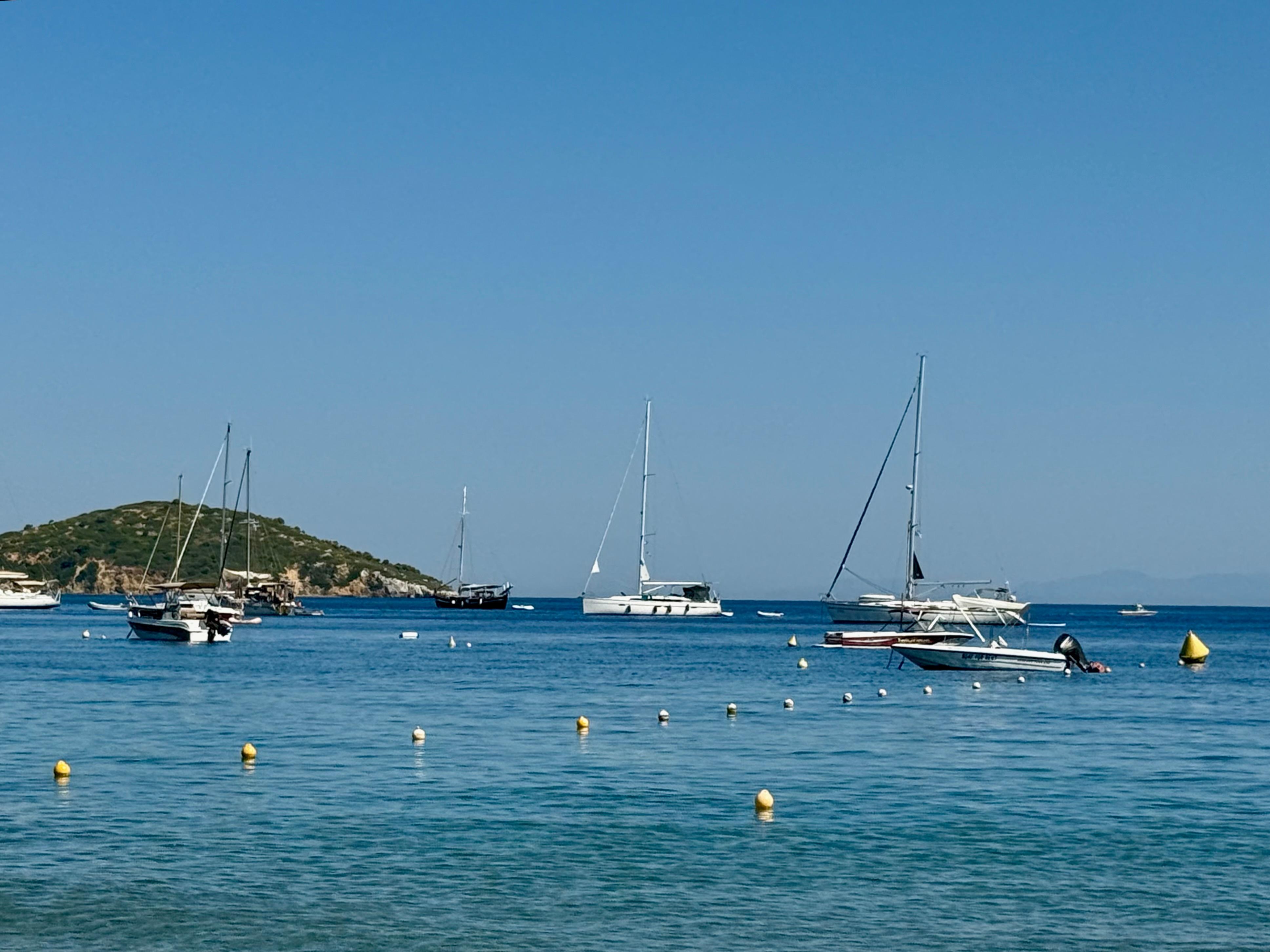 The view from the beach