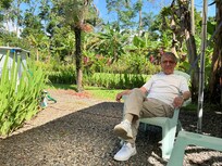 By the pool at Casa Amarilla