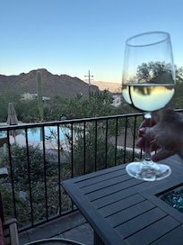 Off back patio ending the evening