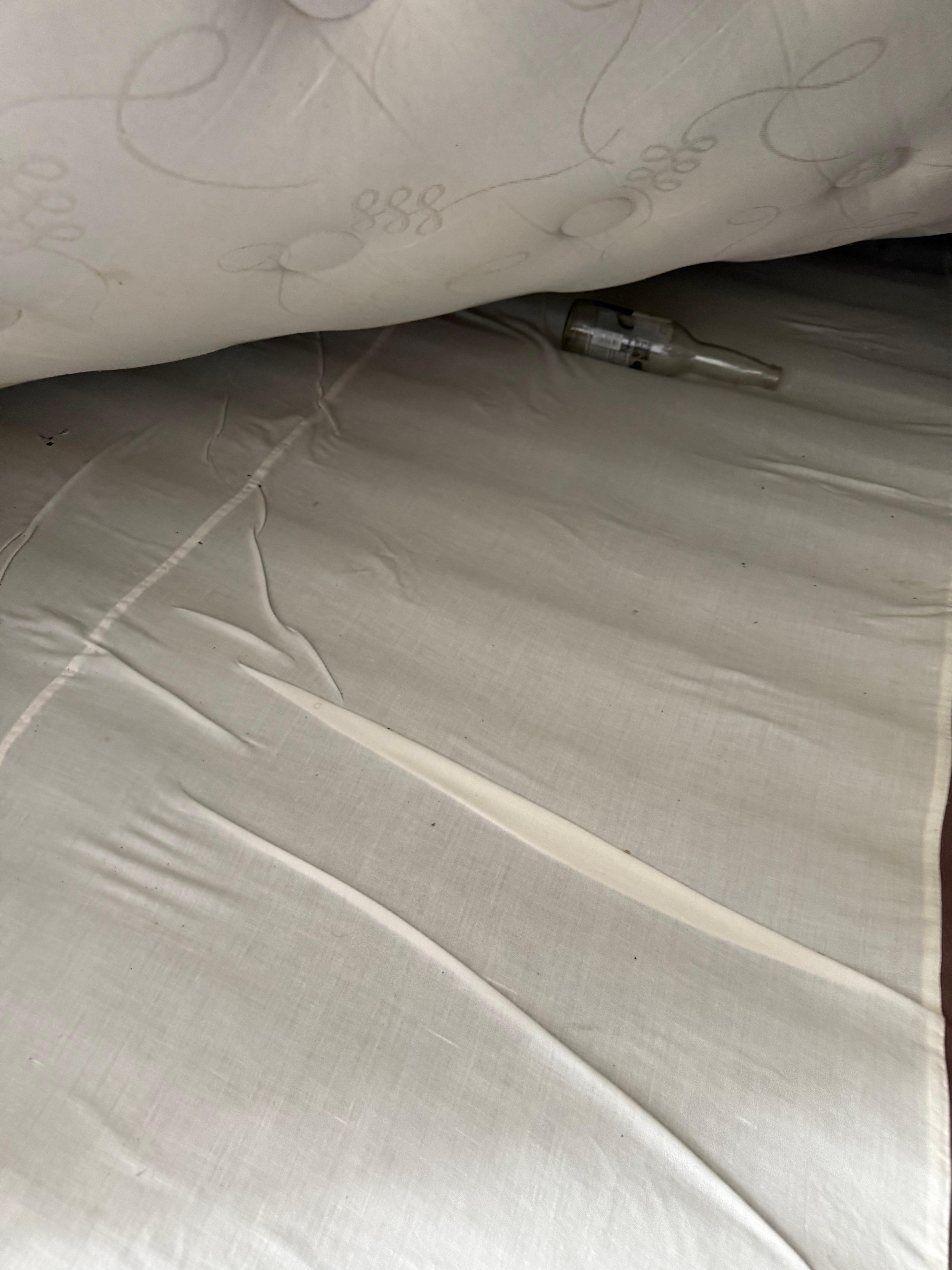 Under the second bed