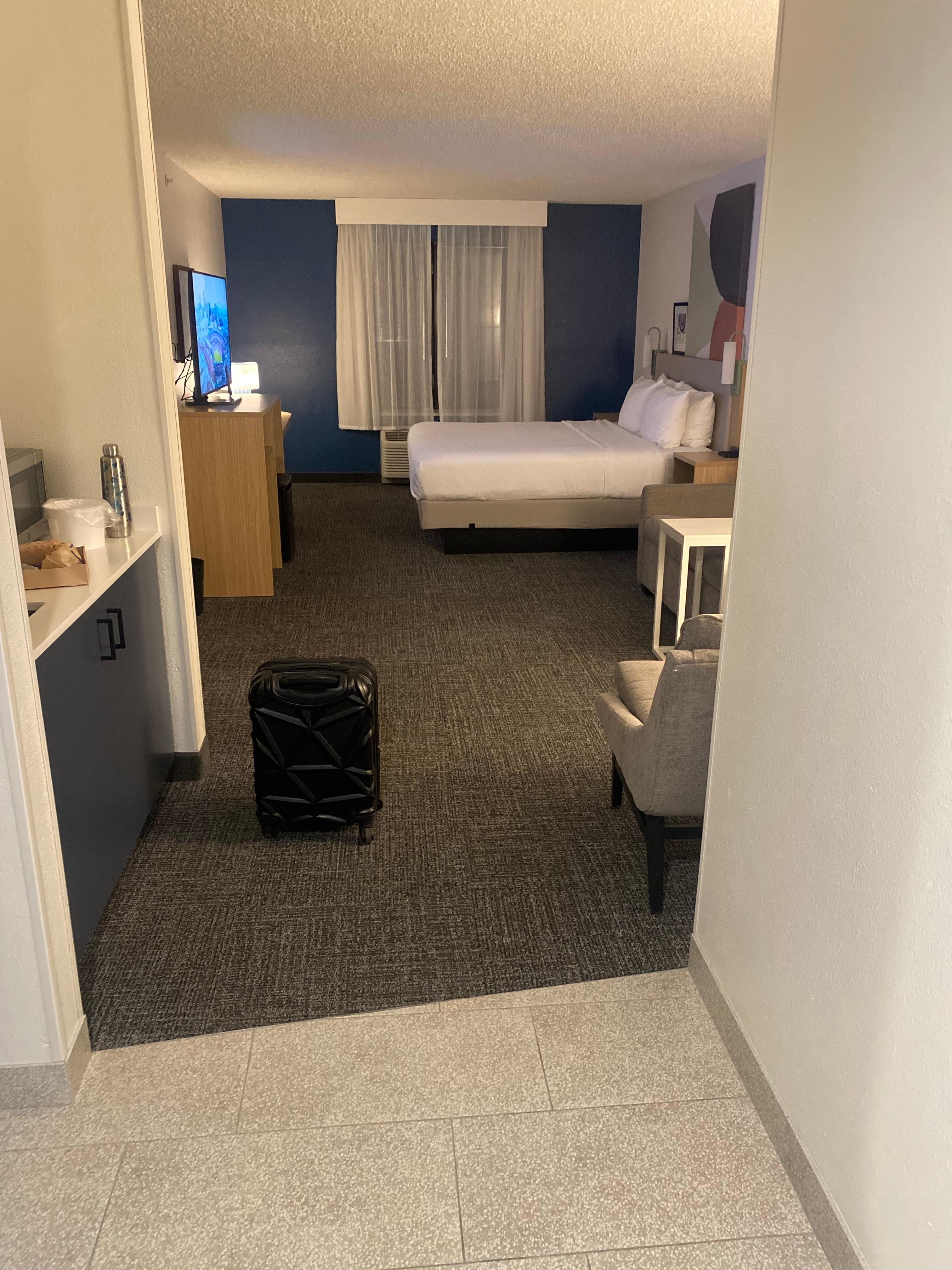 Room as I found it and as I left it.  They still charged my card the $50 damage deposit. 