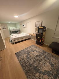 Downstairs bedroom (only 1 arcade game and bed arrangements are terrible)