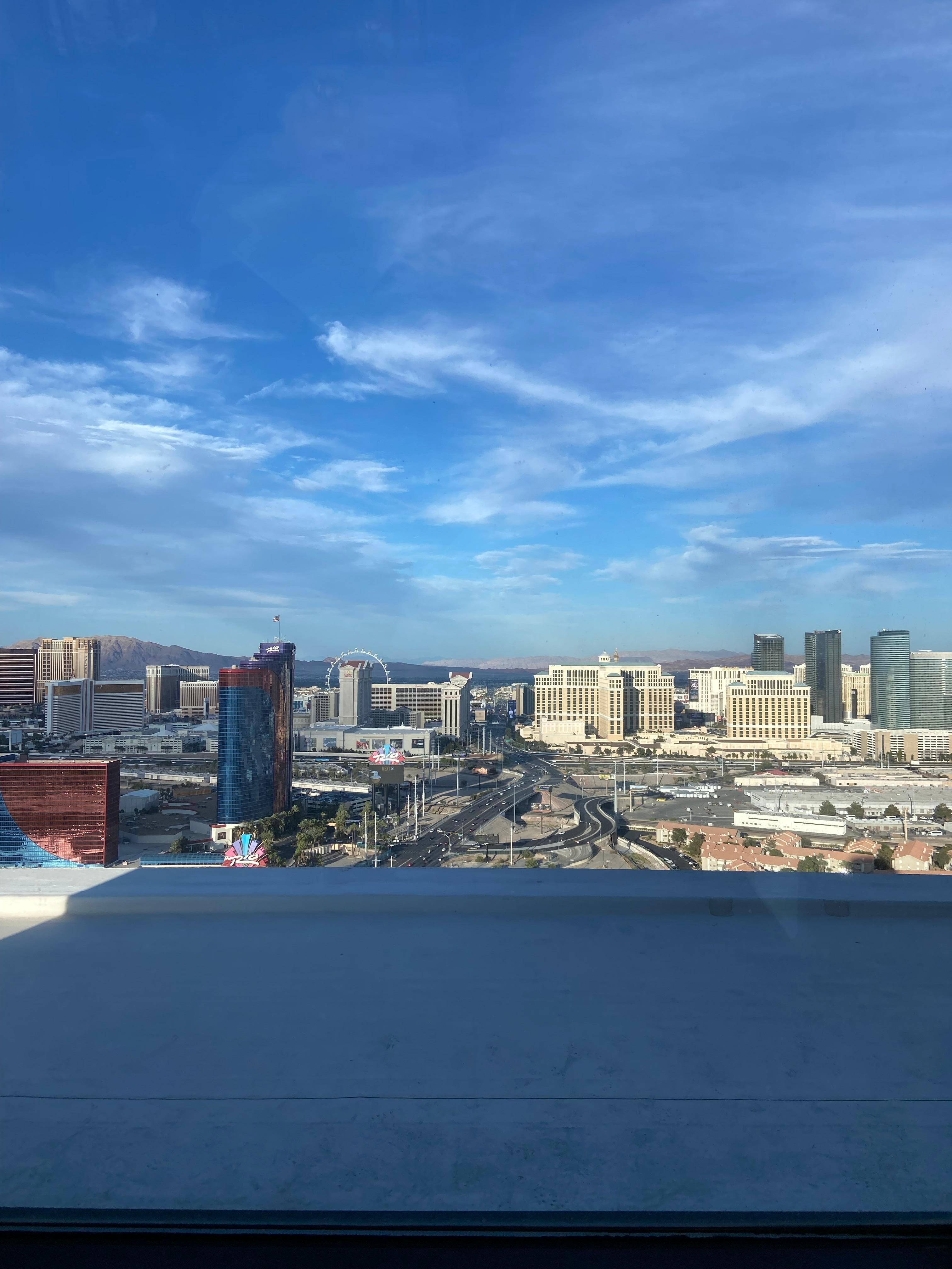 View towards the west side of the strip