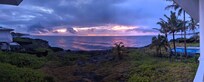 Sunrise view from the master bedroom balcony