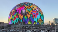 View of the Sphere from the property