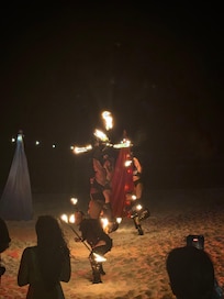 Fire show during our stay.