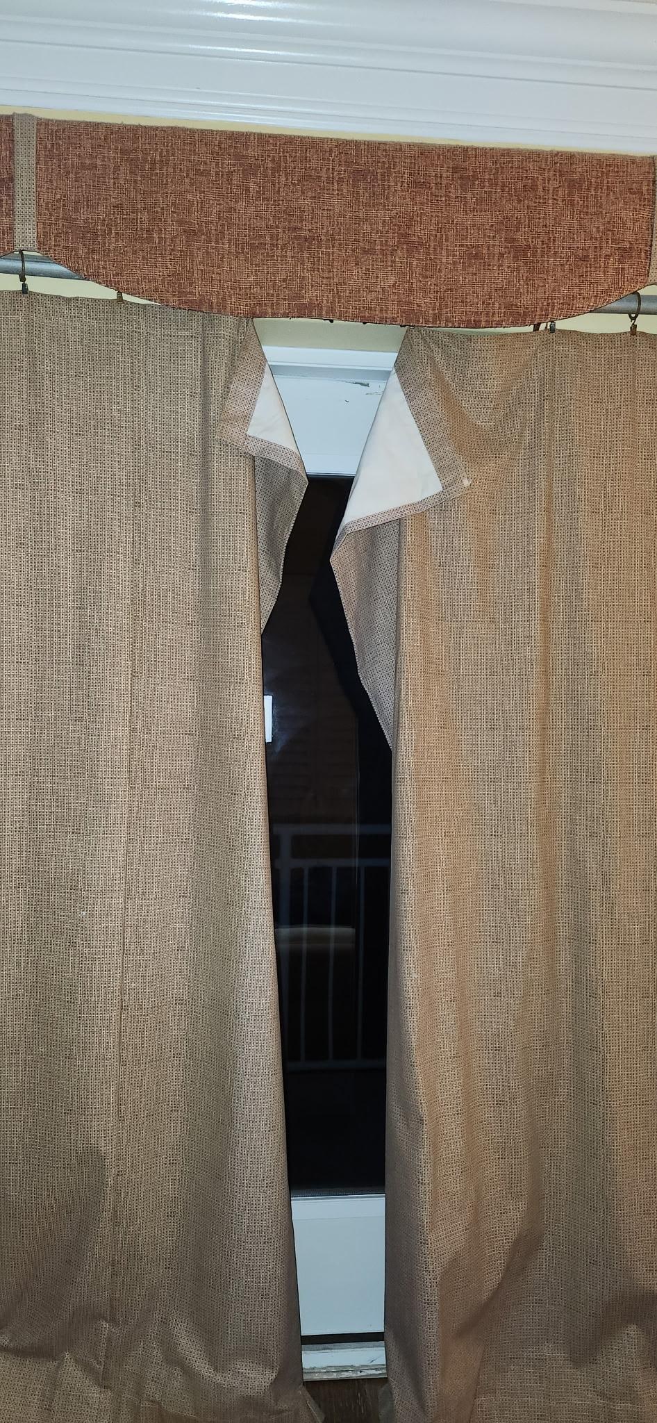 Drapes would not close falling off