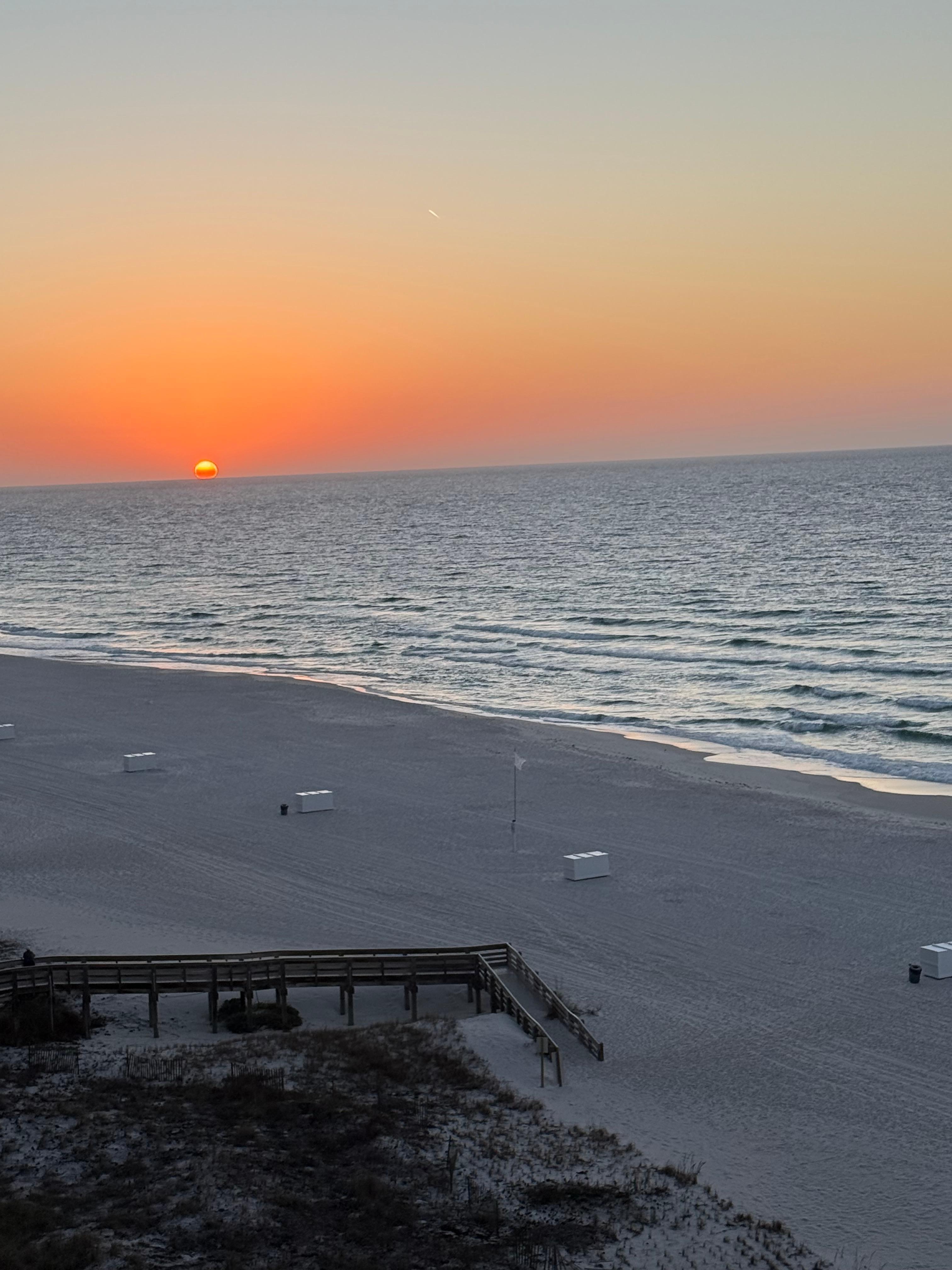 Sunrise from balcony