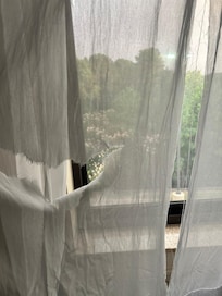 Curtains tore with big holes