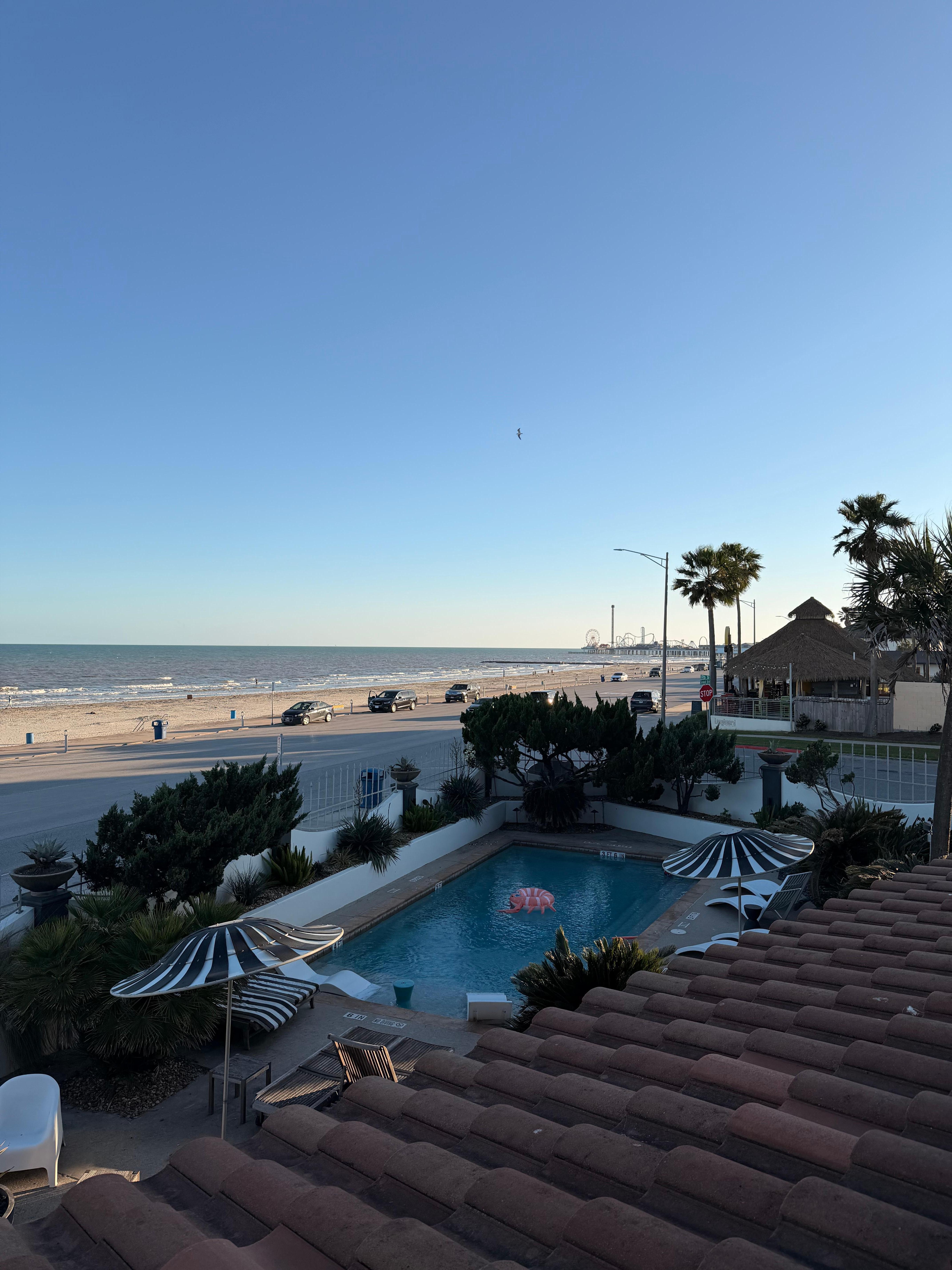 Upstairs balcony view 
