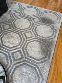 Stained rug