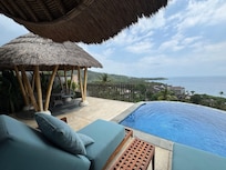 Villa exterior and pool