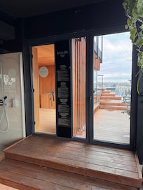 Spa area and rooftop jacuzzi