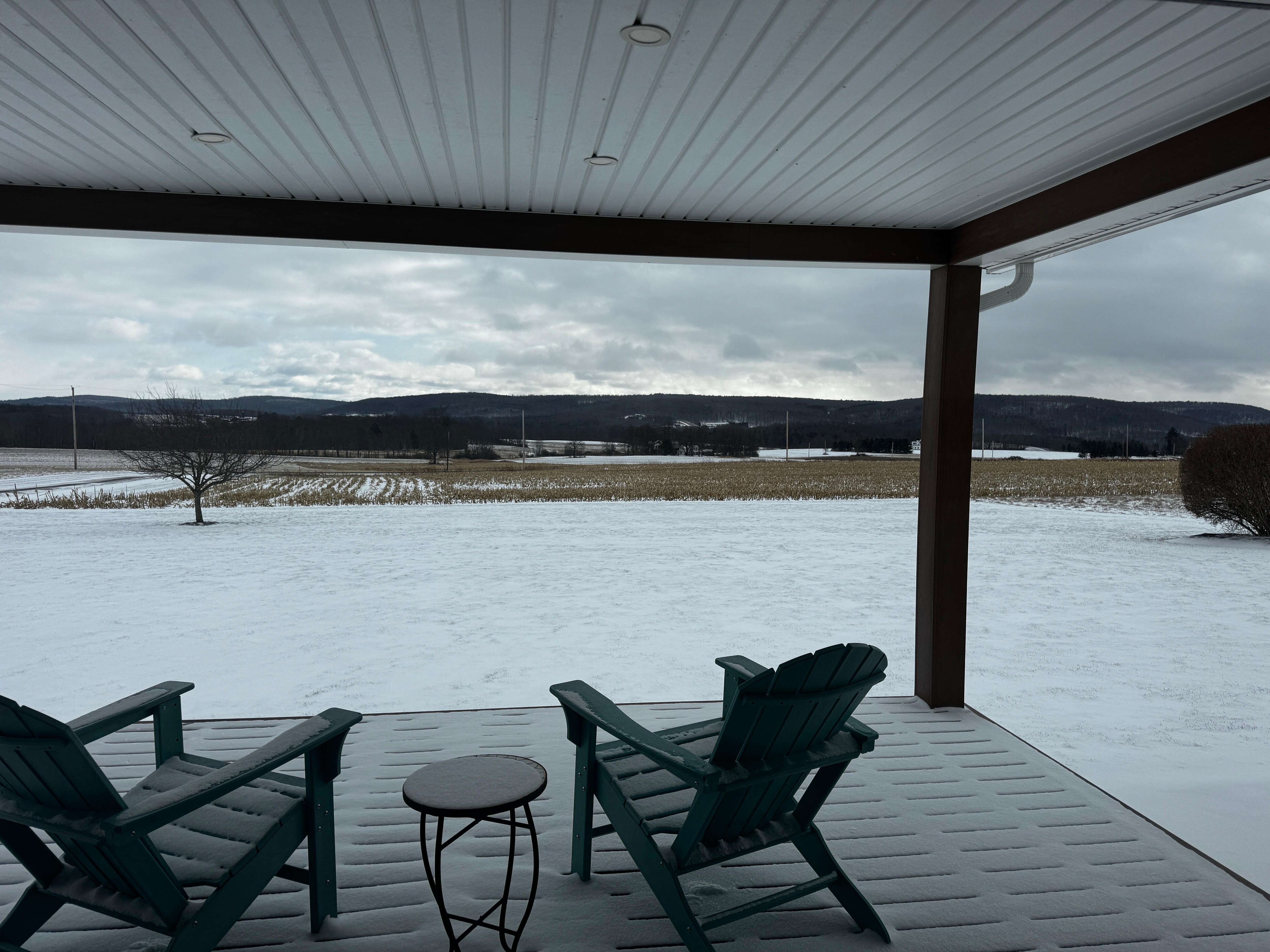 Beautiful views out the front and back. 