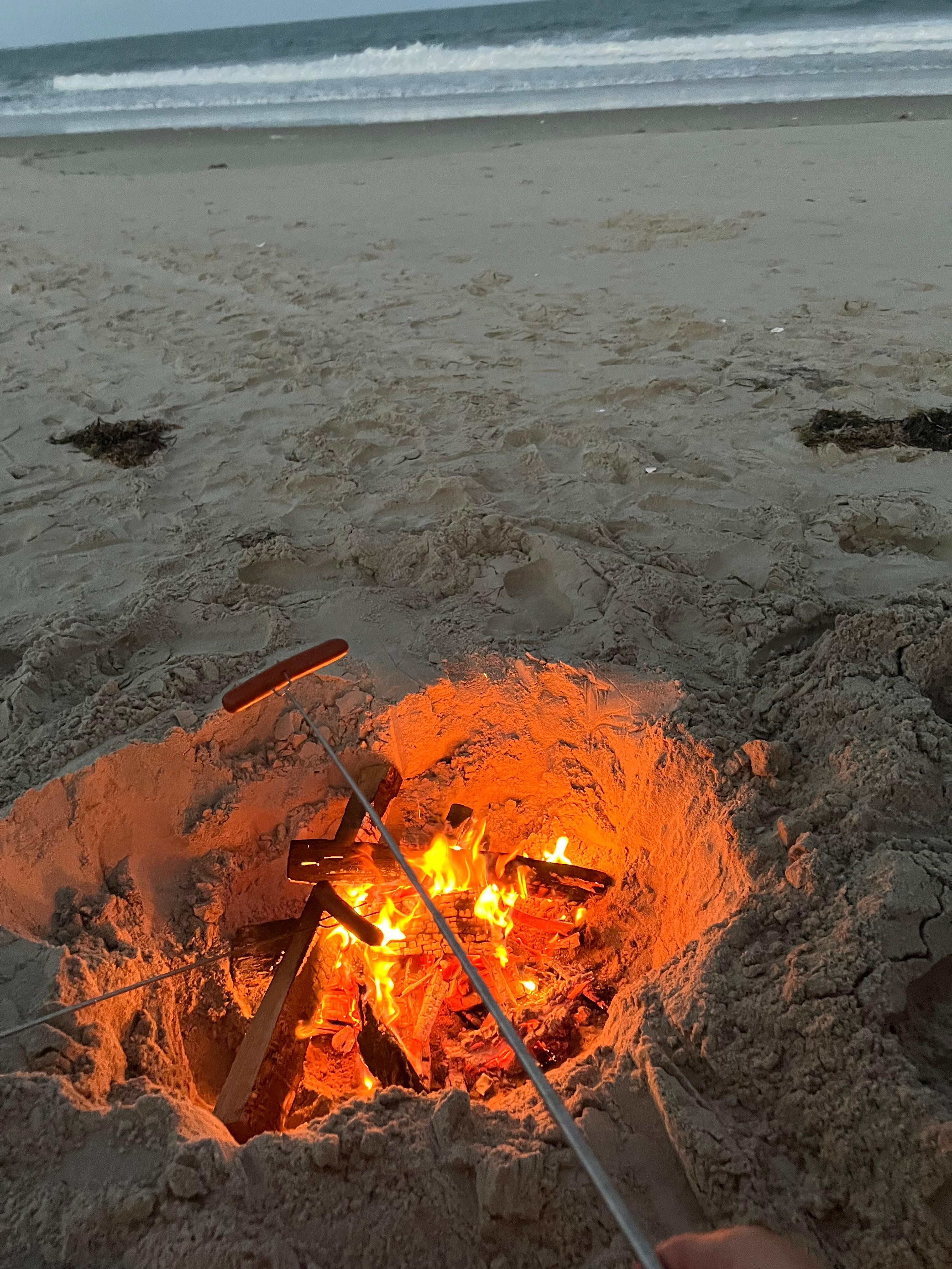Coquina beach bonfire/cookout.  