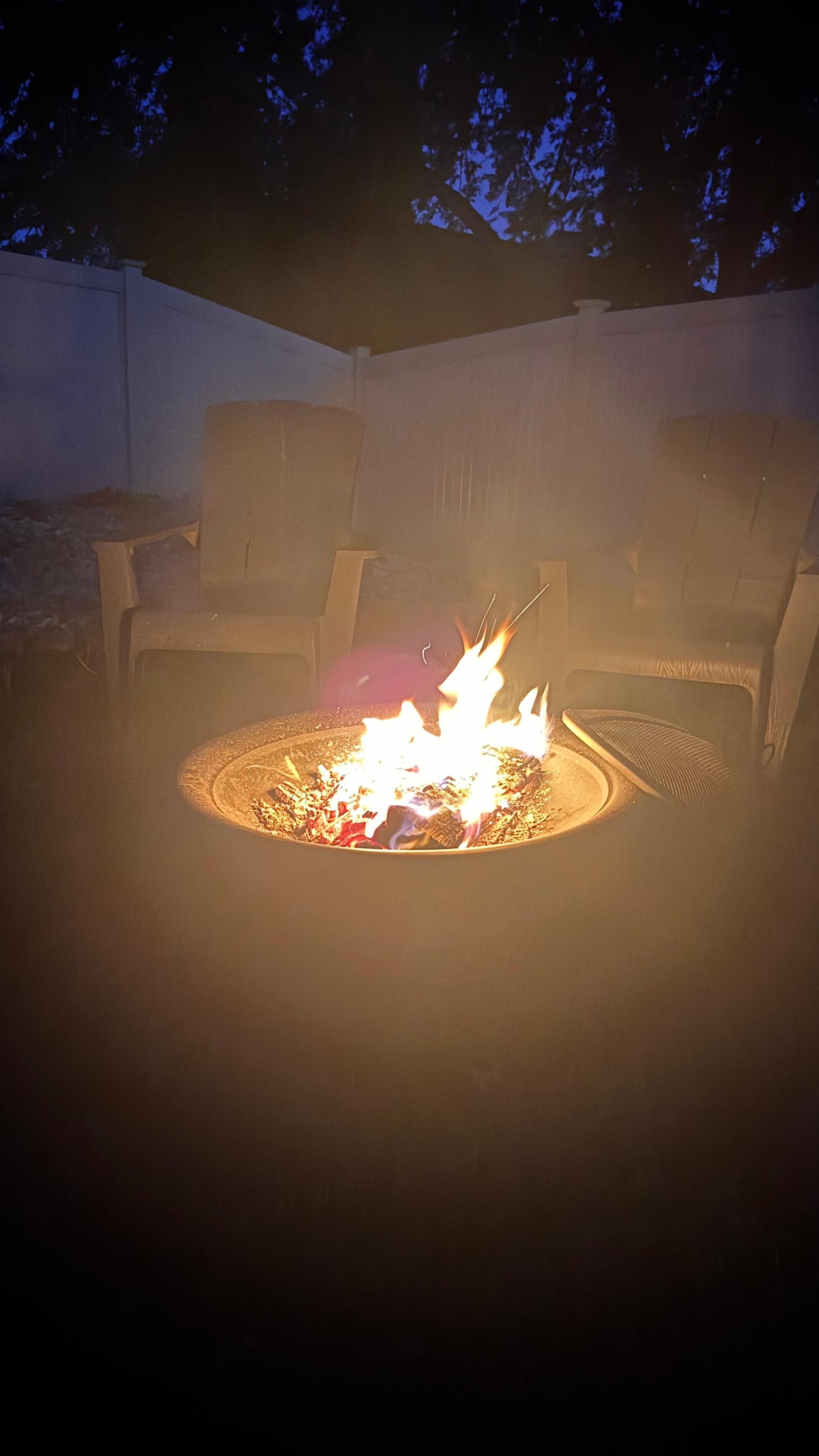 Fire pit with ample seating