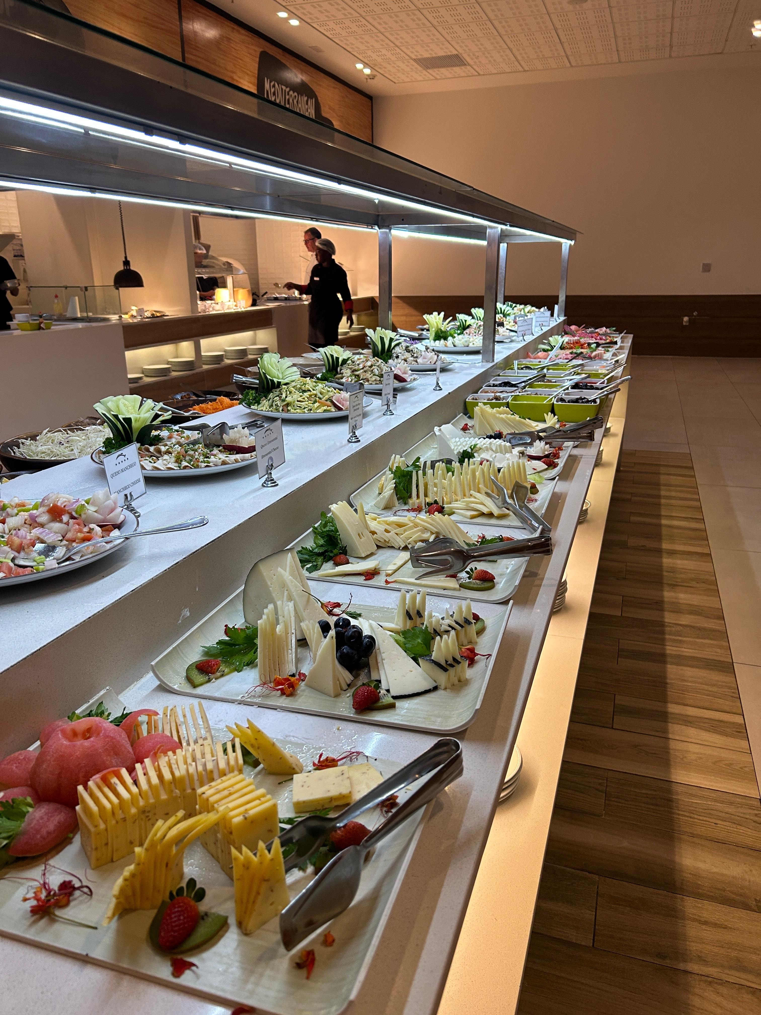 Evening buffet, plenty more besides this