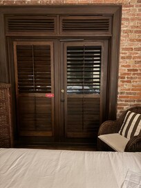 French doors to balcony