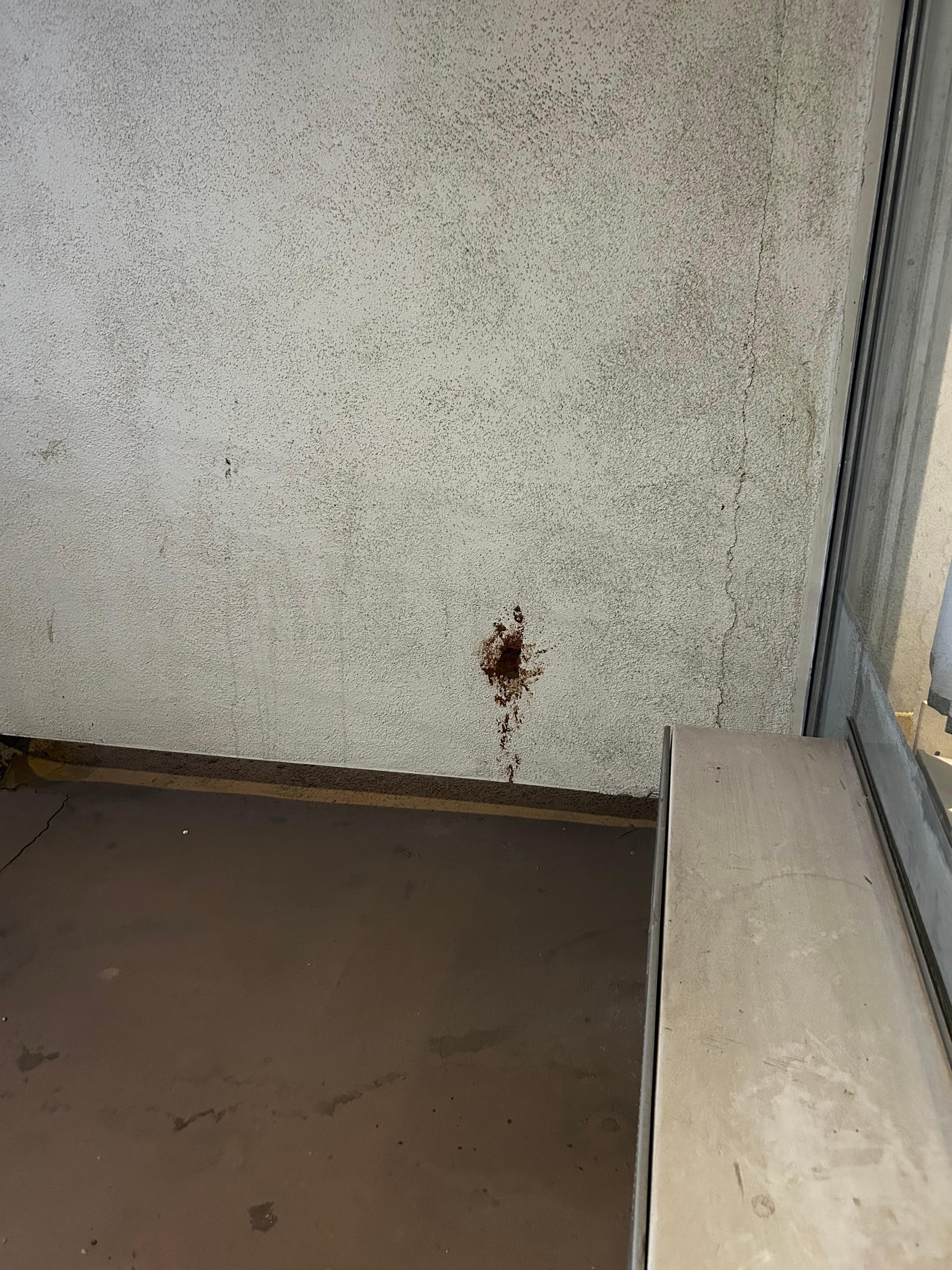 Holes in balcony 