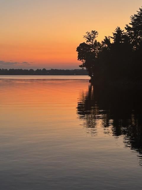 The sunset was amazing.