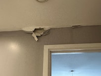 Water damage in bathroom...