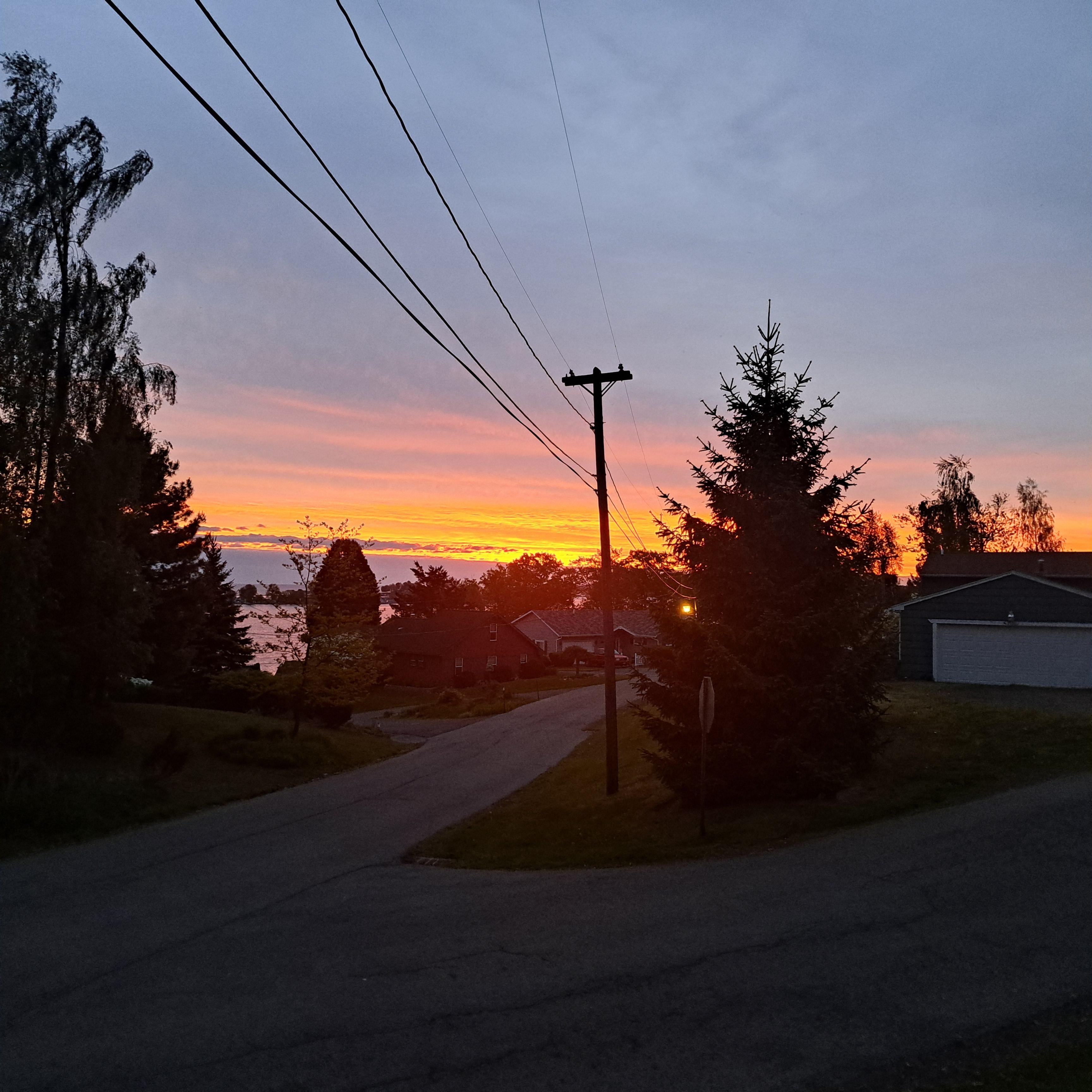 Sunrise from front lawn