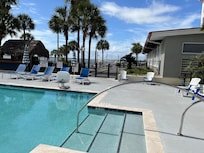 Small pool with bar access