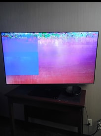 How the TV looked for our stay