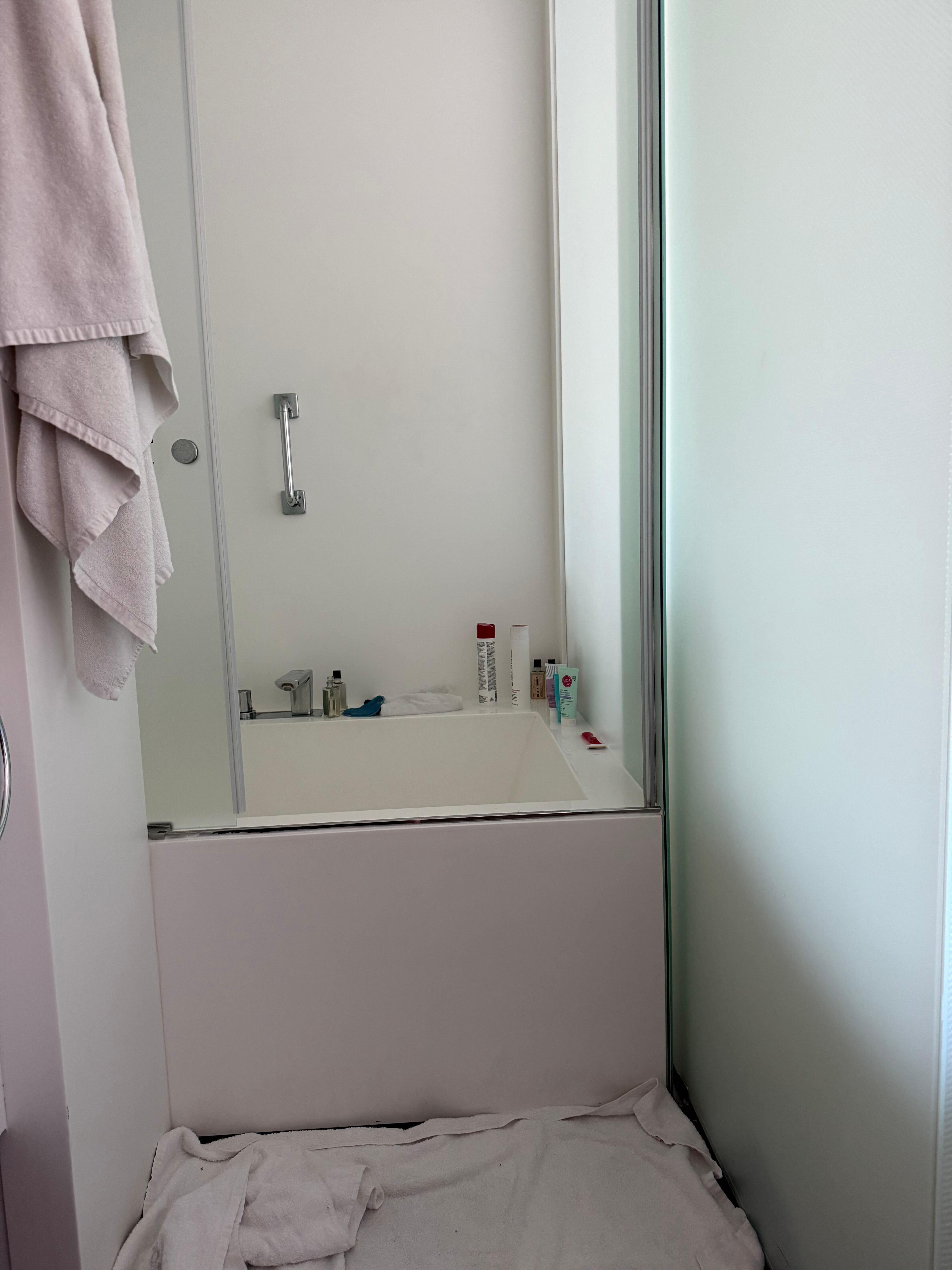 This is the tub/shower.  To the left is the sink.  