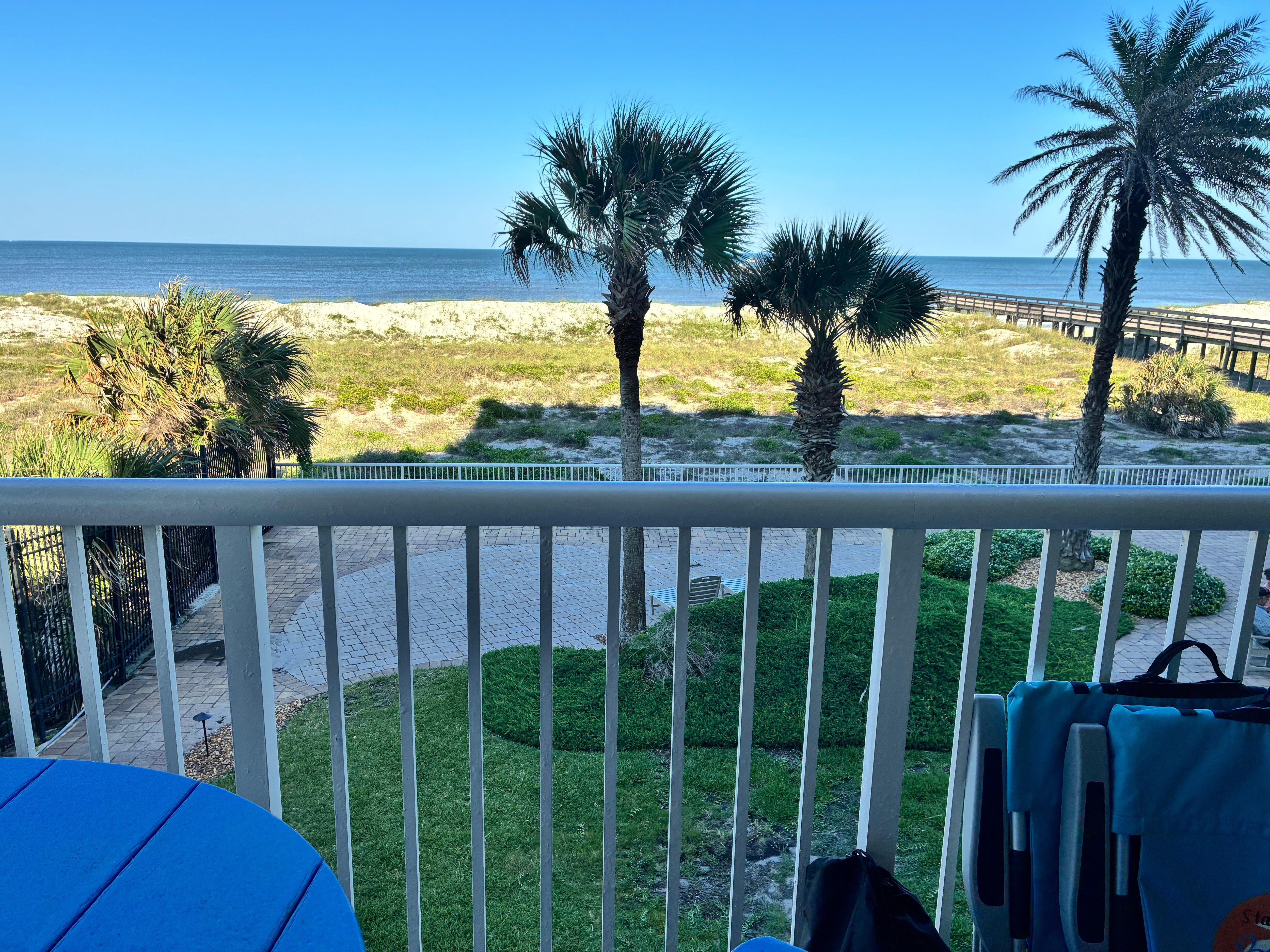 View from the balcony of this unit. 