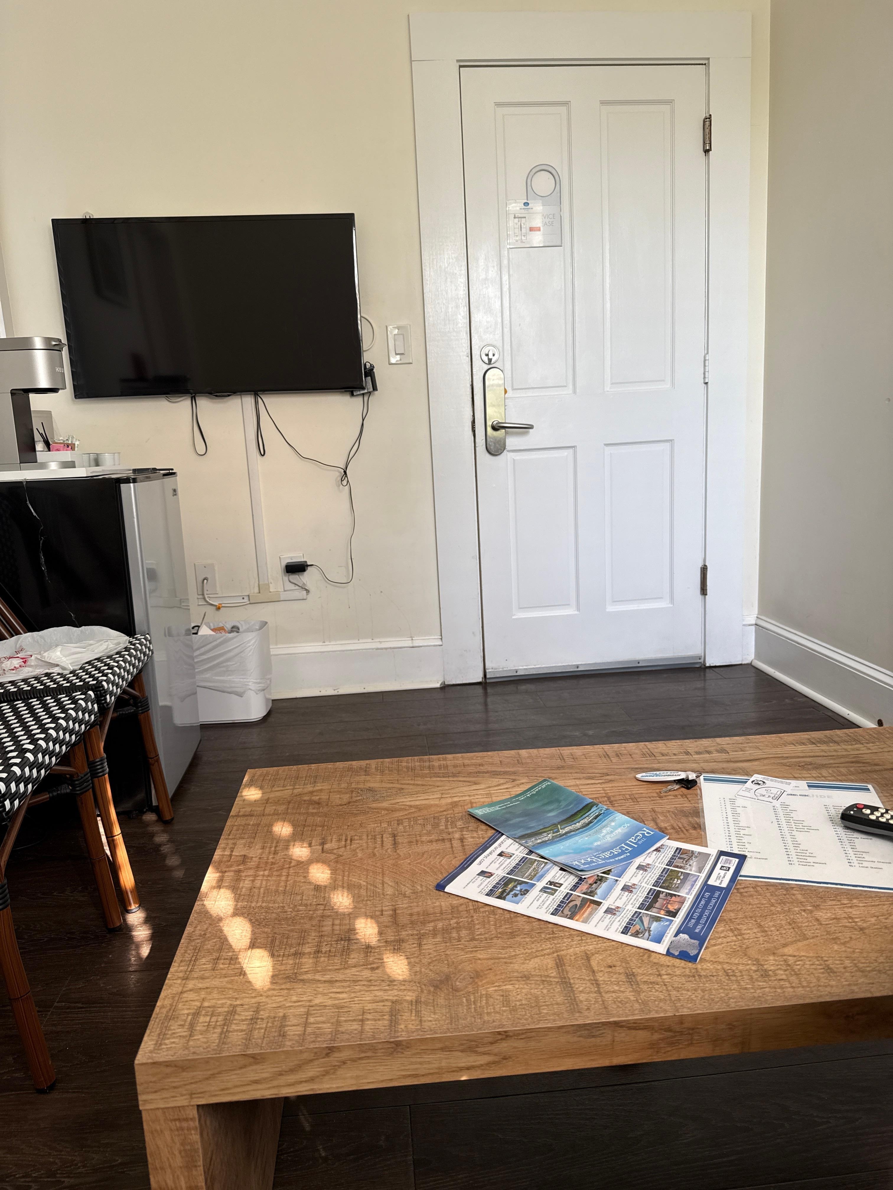 Nice little living room and separate TV 