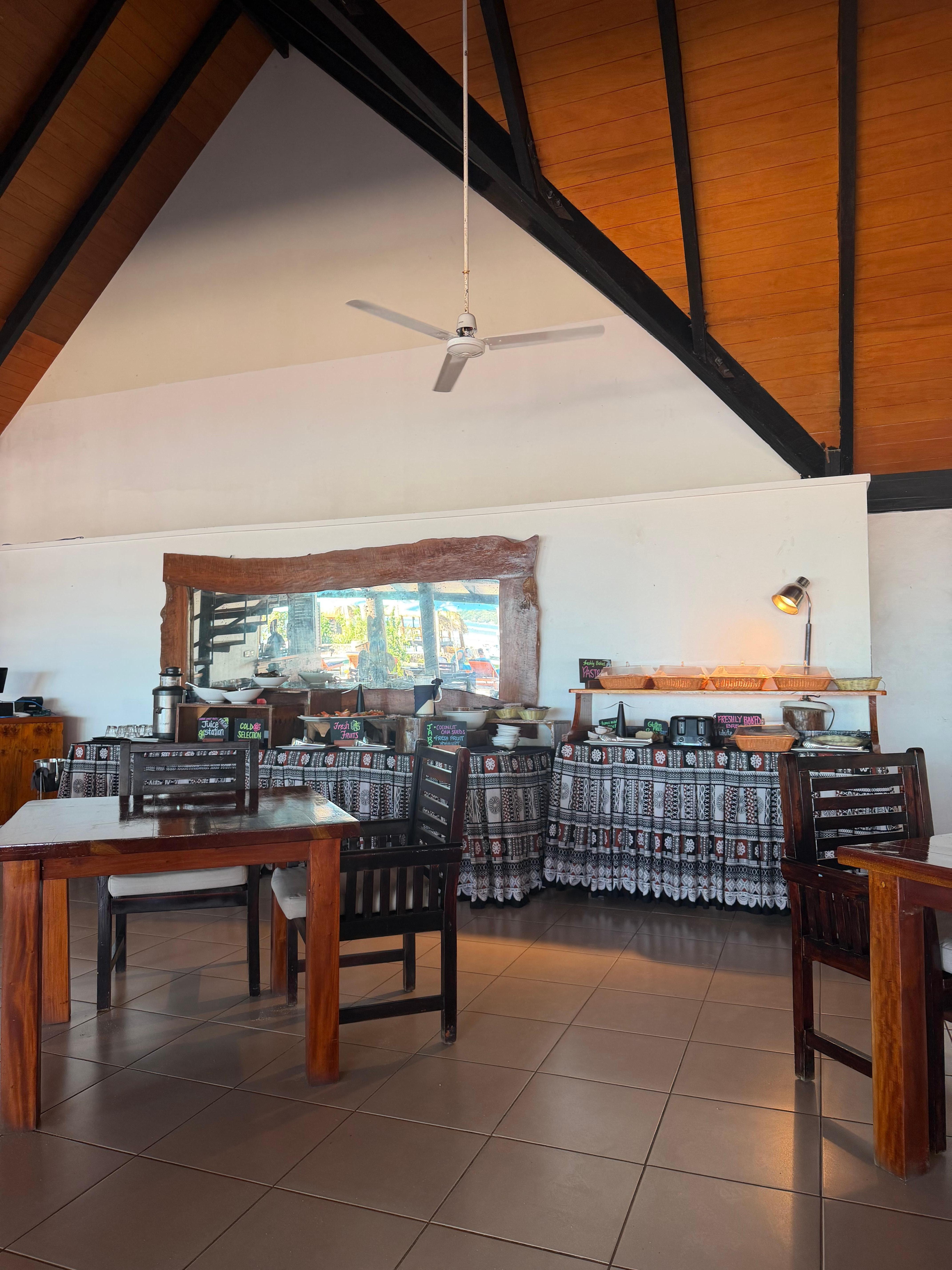 Breakfast buffet 
This is one restaurant where you have all the meals 