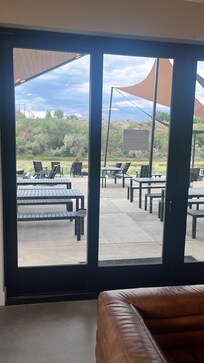 Hub area facing patio