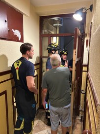 Bombeiros que eu tive que chamar