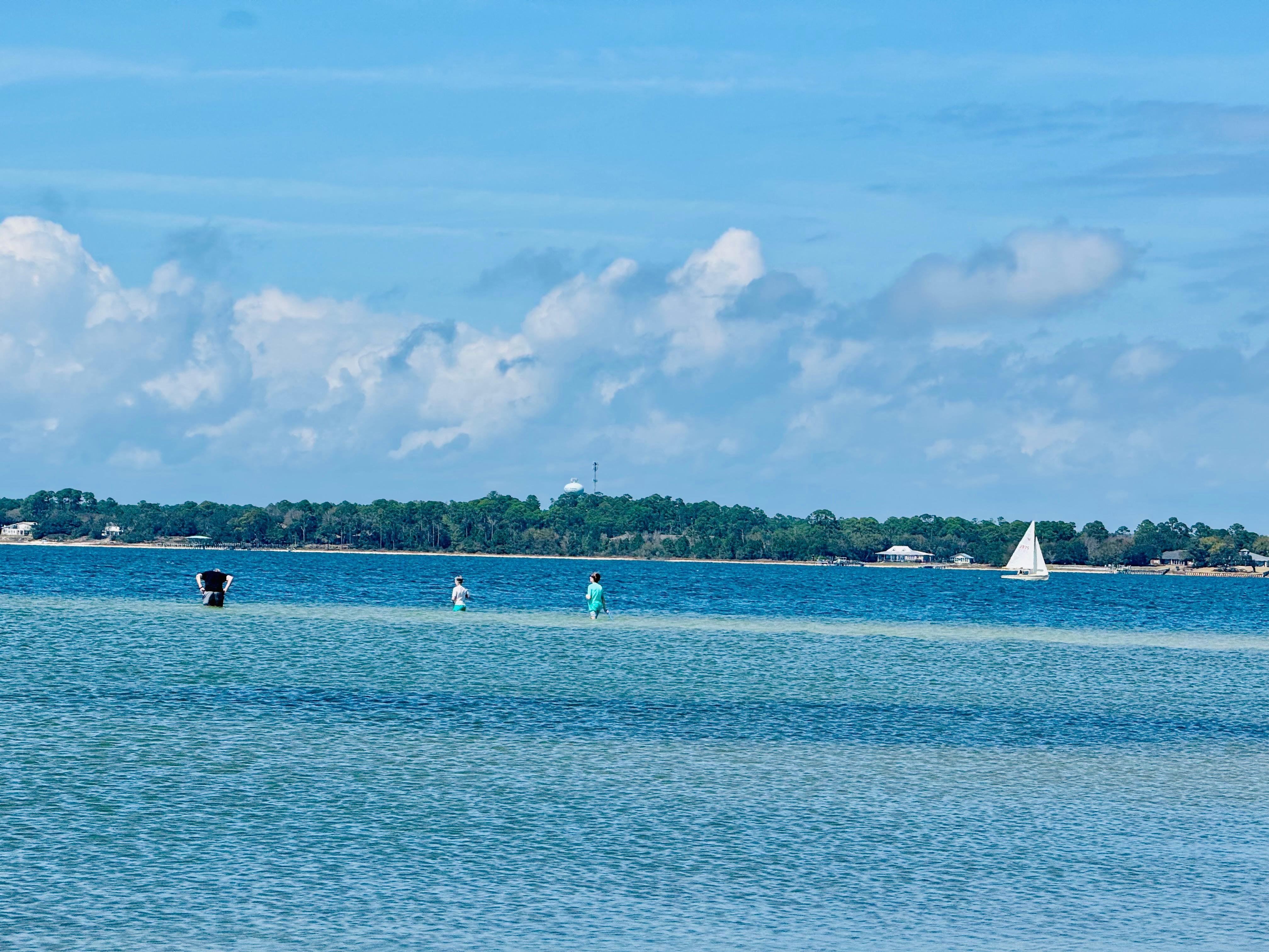Walking on sand bars 