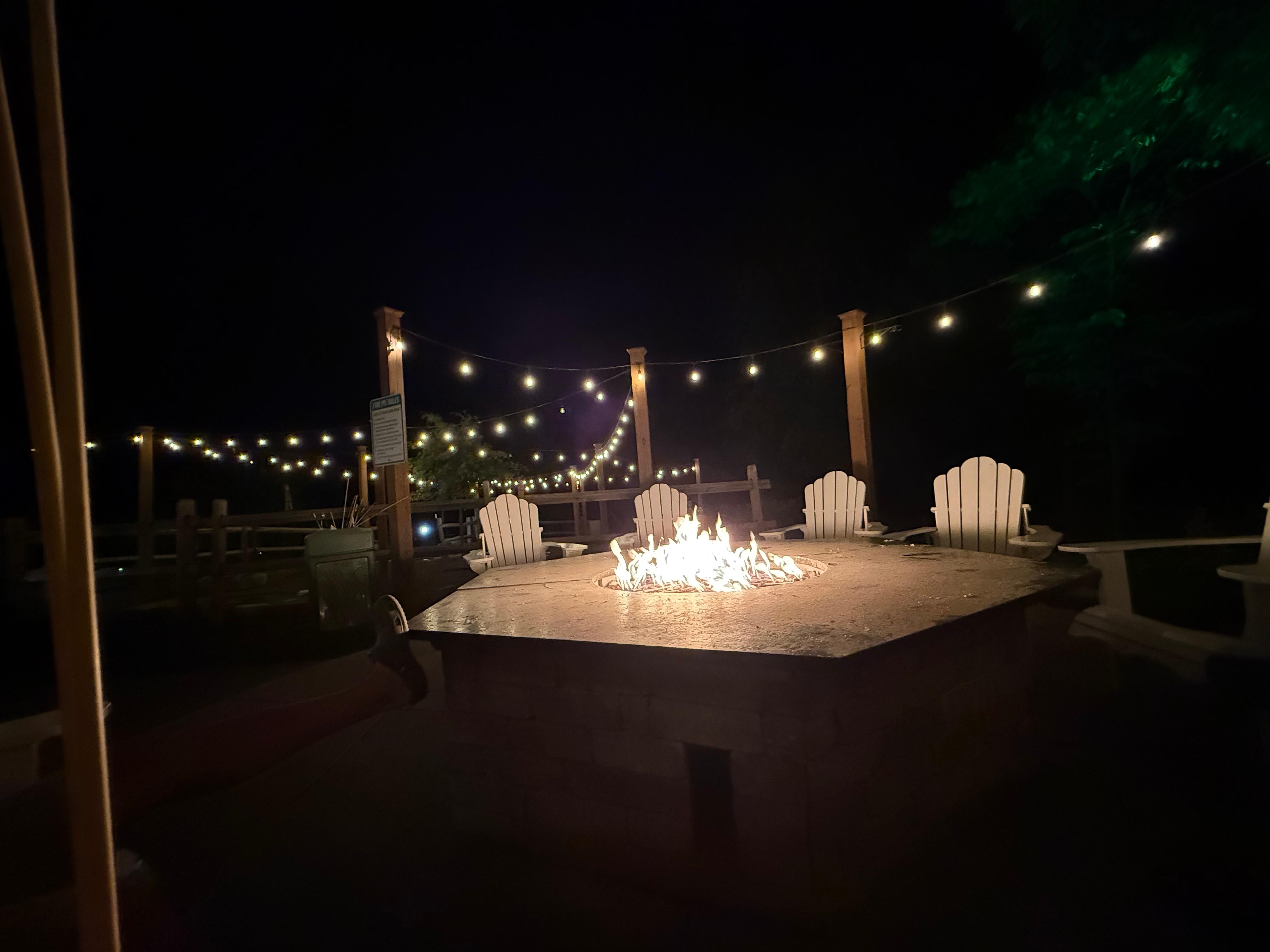 The fire pit area was so relaxing!