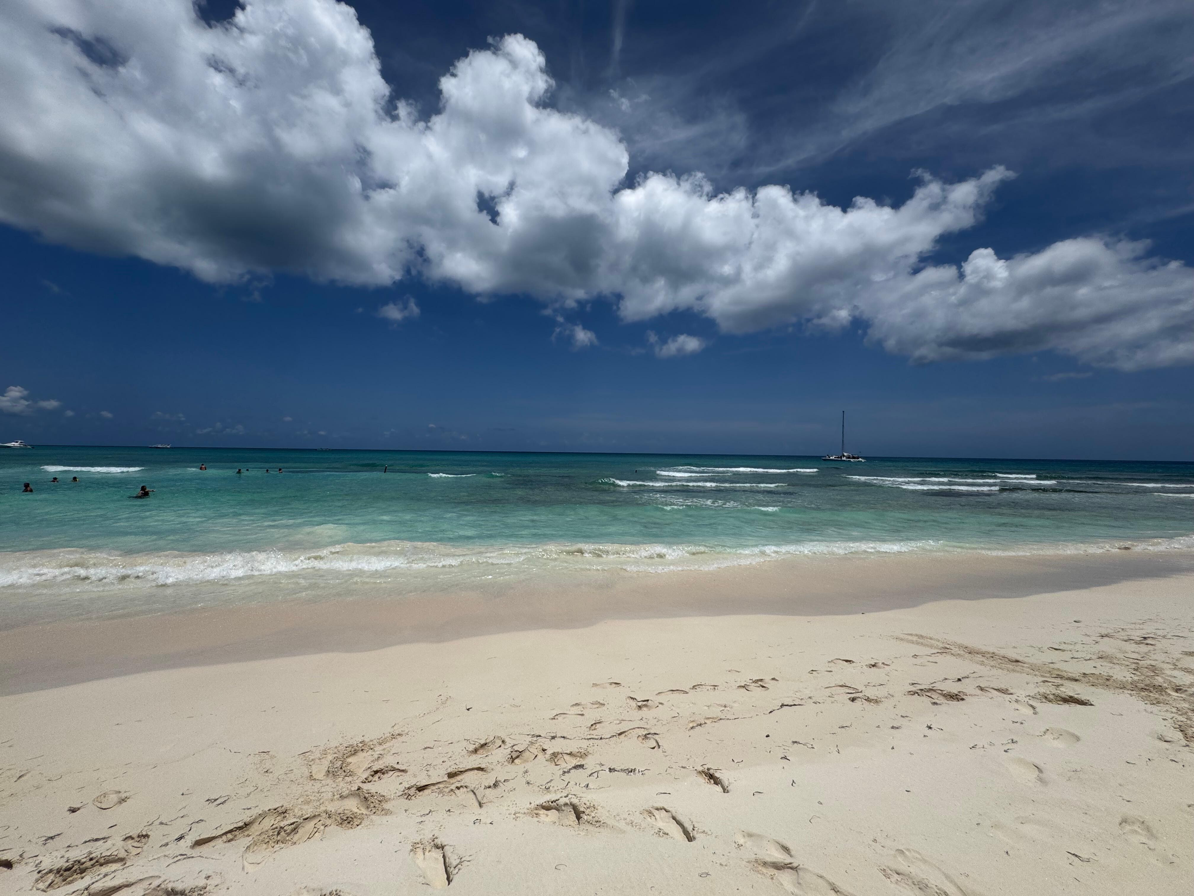 The beach view 