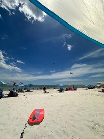 Infront of the condo complex