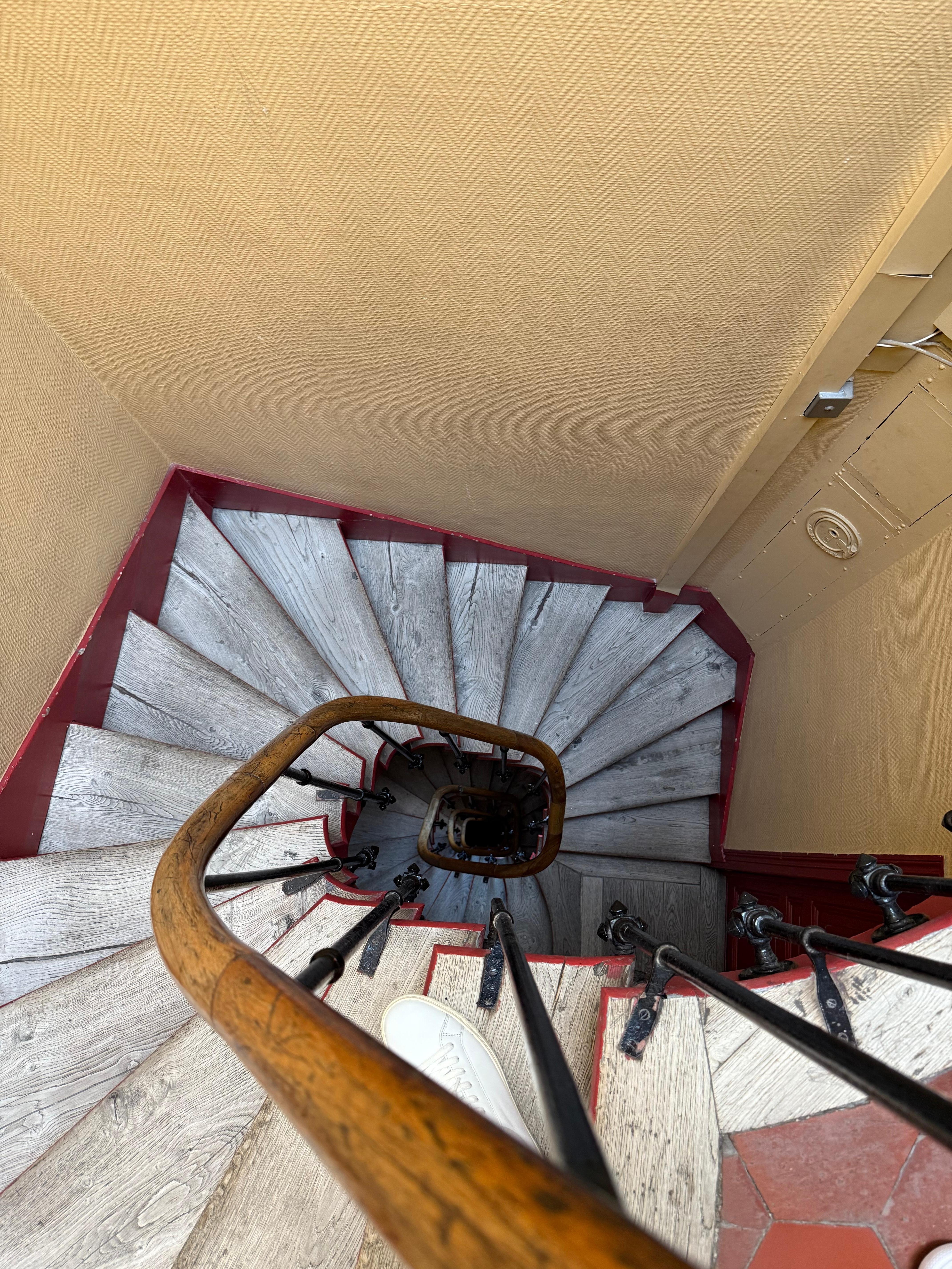 Stairs from top floor