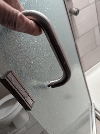 The downstairs shower handle was about to come off.