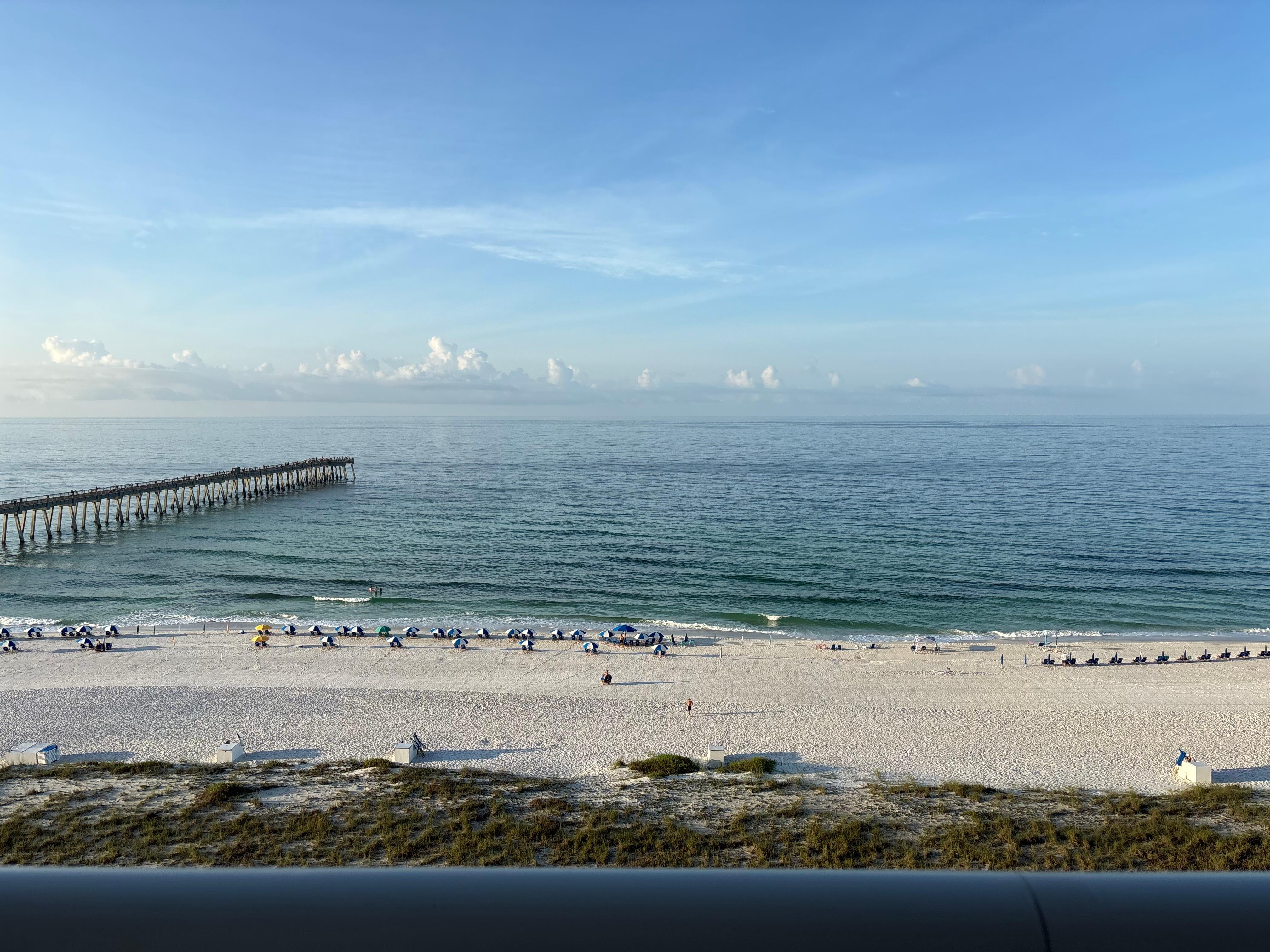View from the balcony. 