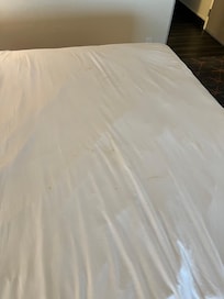 blood stains on sheets