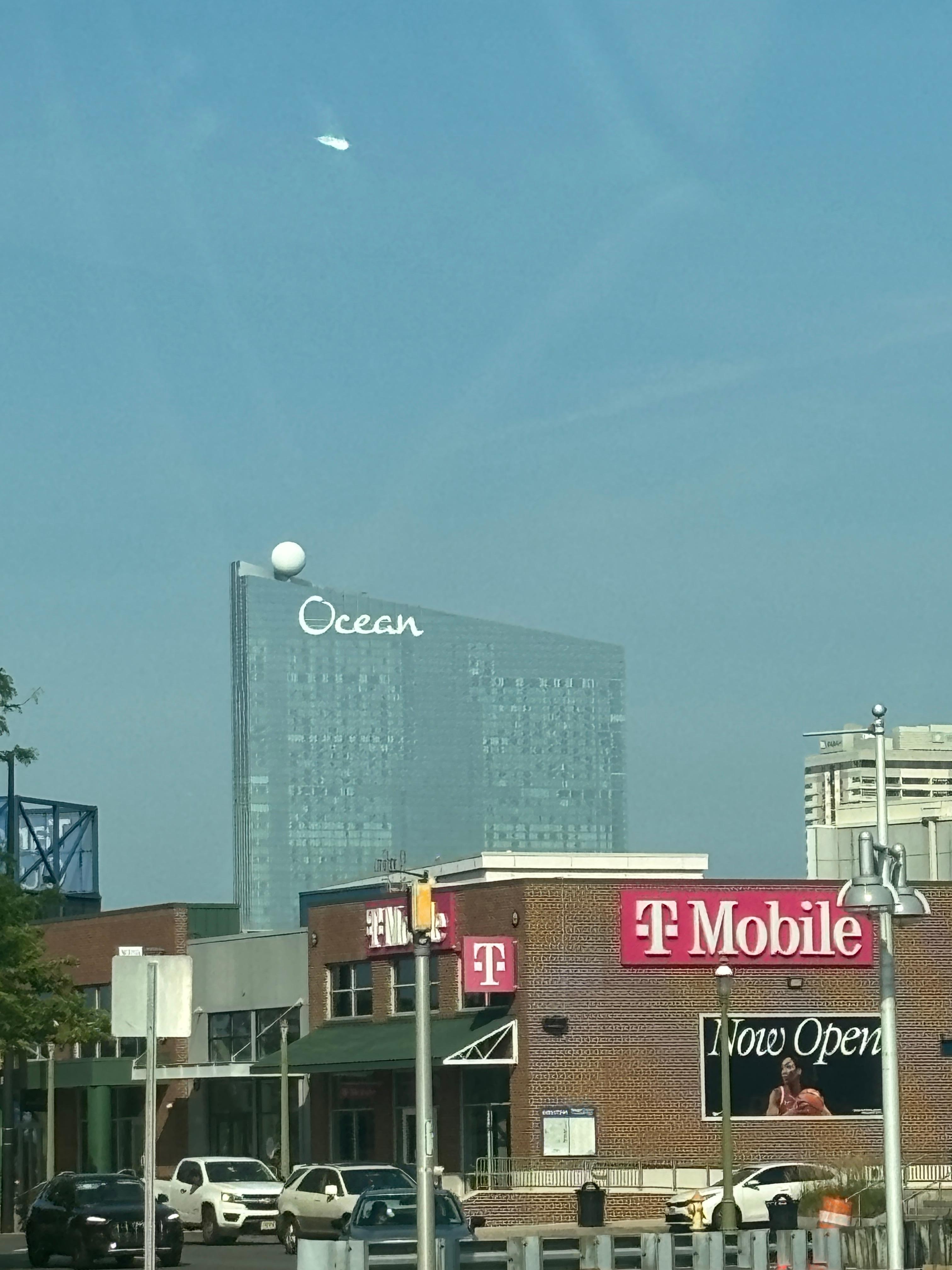 Hotel from highway.