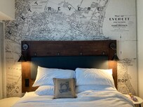 Bed is extremely comfortable. Lighting is nice for reading in bed.