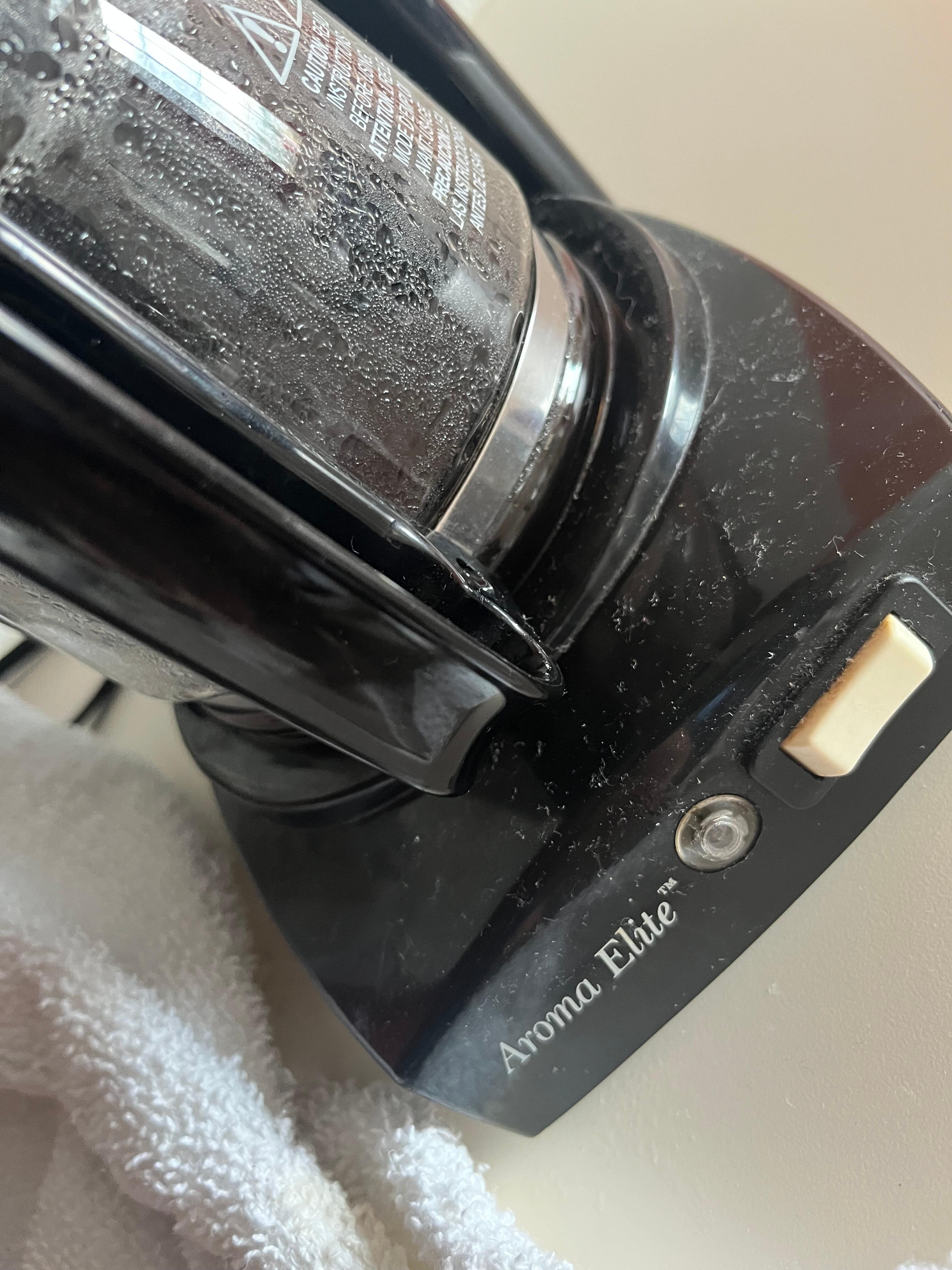 Coffee pot leaked and was super dusty 