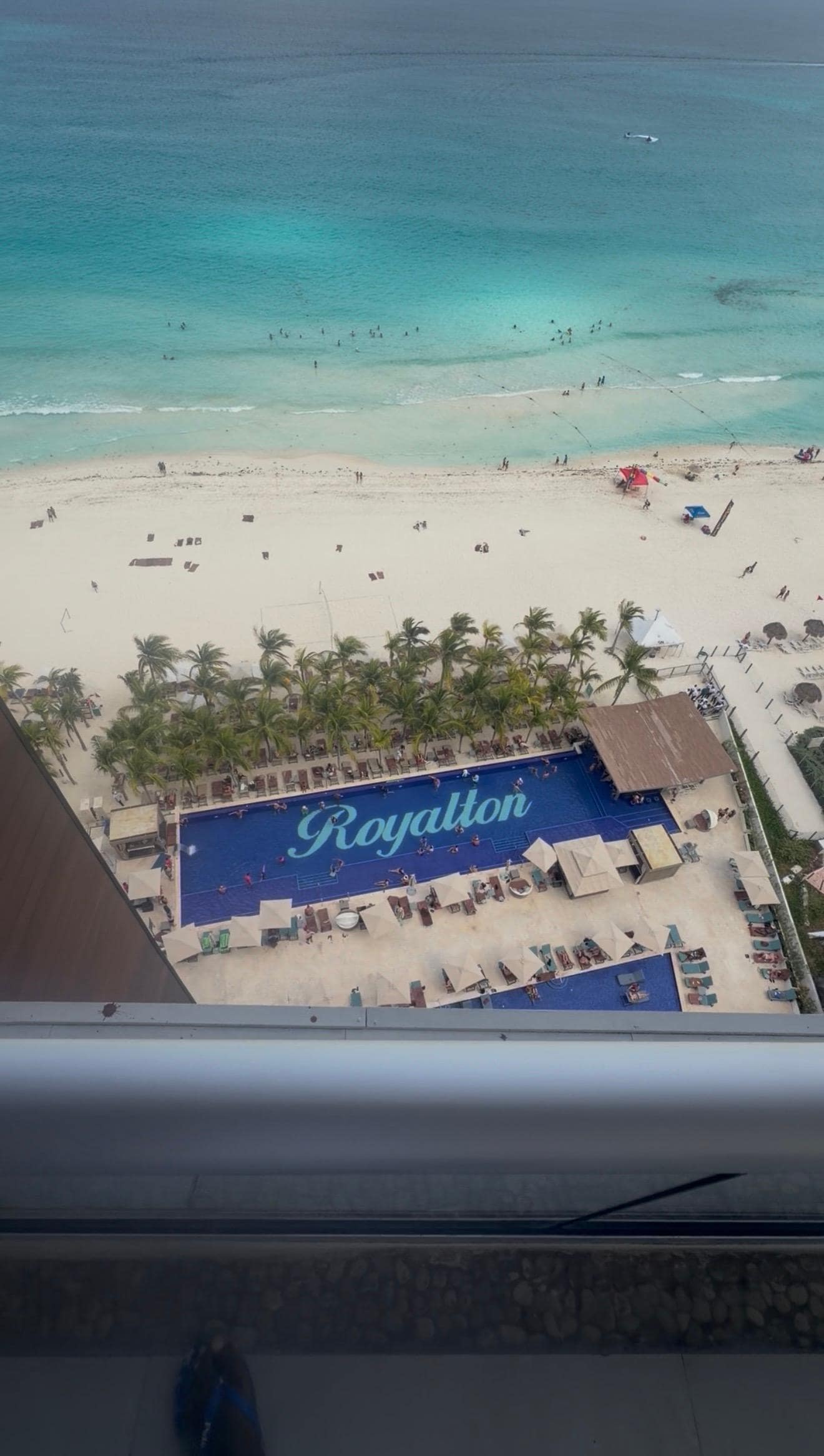 View from the balcony. 